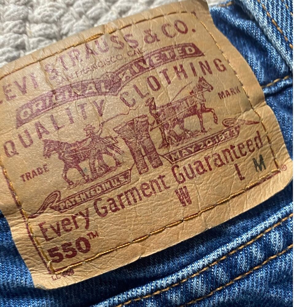 VTG Made In USA Levi's 550 Relaxed Fit Tapered Leg Jeans Women 14 REG M 1998 - Picture 4 of 10